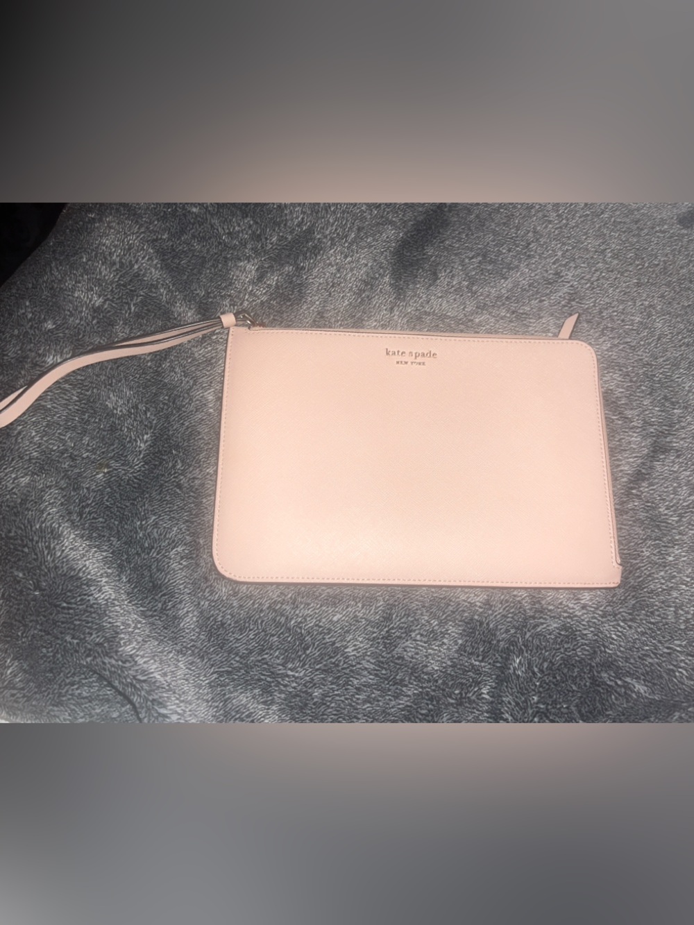 kate spade Pale Pink Zip Wristlet Clutch